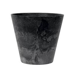 Foto van Bloempot pot claire zwart 27 x 24 cm artstone