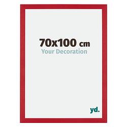 Foto van Fotolijst 70x100cm rood mdf mura