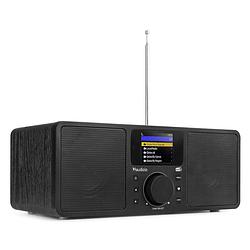 Foto van Dab radio met bluetooth en internetradio - audizio rome - wekkerradio - wifi - aux - 2 speakers - zwart