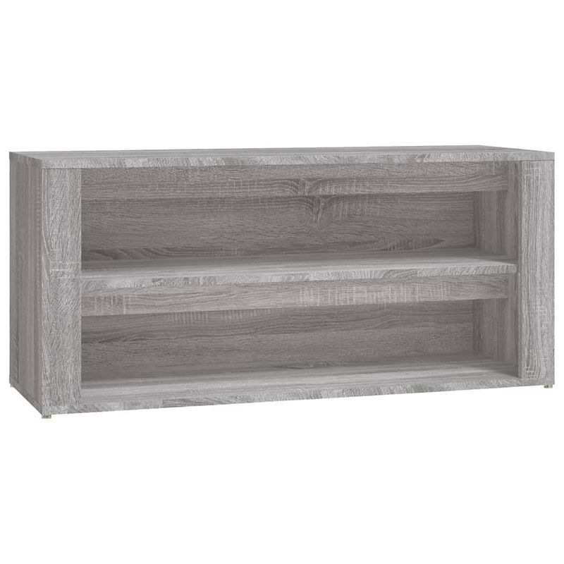 Foto van Vidaxl schoenenrek 100x35x45 cm bewerkt hout grijs sonoma eikenkleur