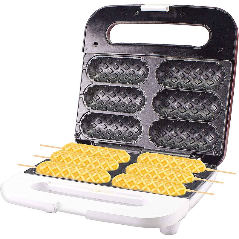 Foto van Beper p101cud100- wafelmaker- wafel op stokje- 850watt- rood