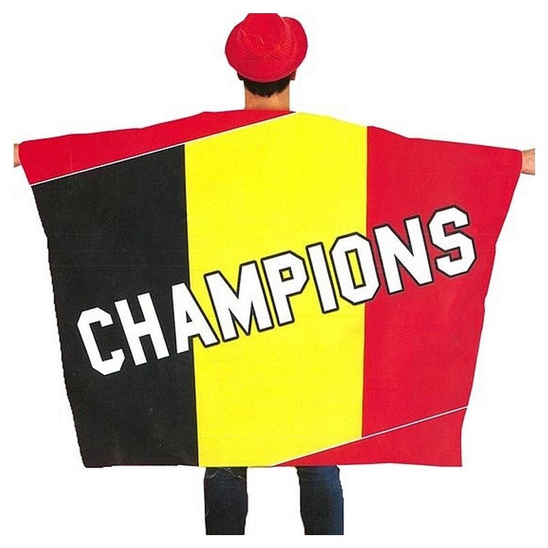 Foto van Rode duivels - belgische cape - champions - belgische vlag