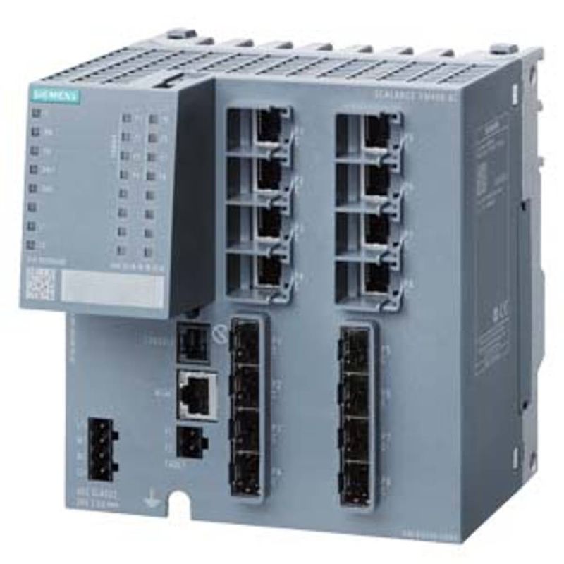 Foto van Siemens 6gk5408-8gr00-2am2 industrial ethernet switch 10 / 100 / 1000 mbit/s