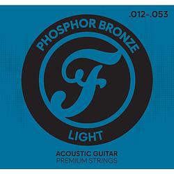 Foto van Fazley appb1253 premium phosphor bronze acoustic guitar strings light snarenset voor westerngitaar