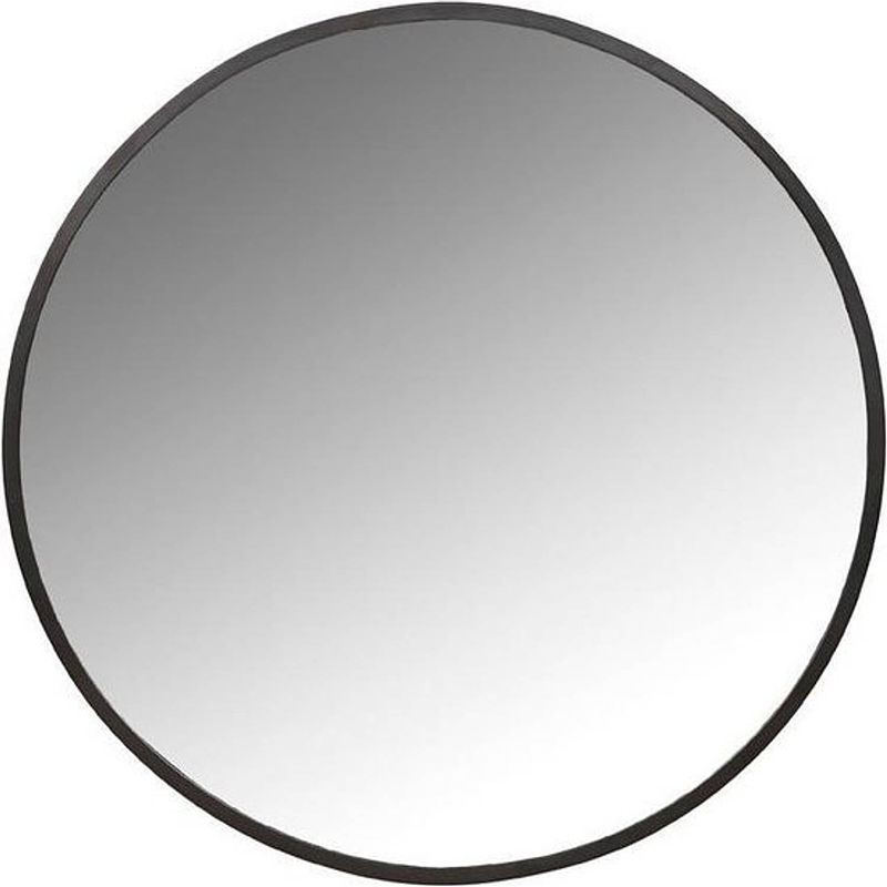 Foto van Villa collection denmark vardo spiegel rond zwart - wandspiegel 60 cm