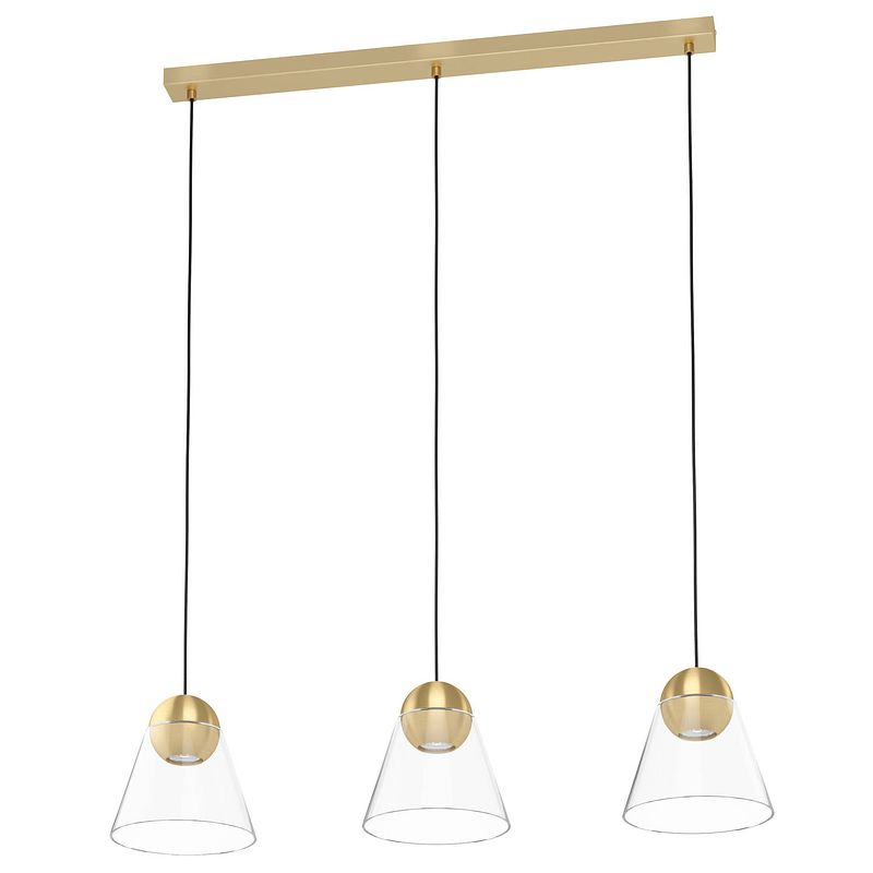 Foto van Eglo cerasella hanglamp - gu10 - 90 cm - geelkoper