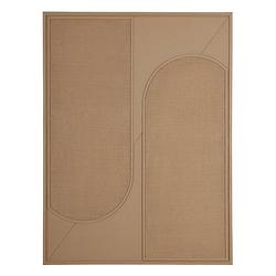 Foto van Must living wall panel elyn brown small,102x76x4 cm, brown jute