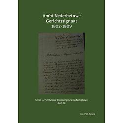 Foto van Ambt nederbetuwe gerichtssignaat 1802-1809 - serie