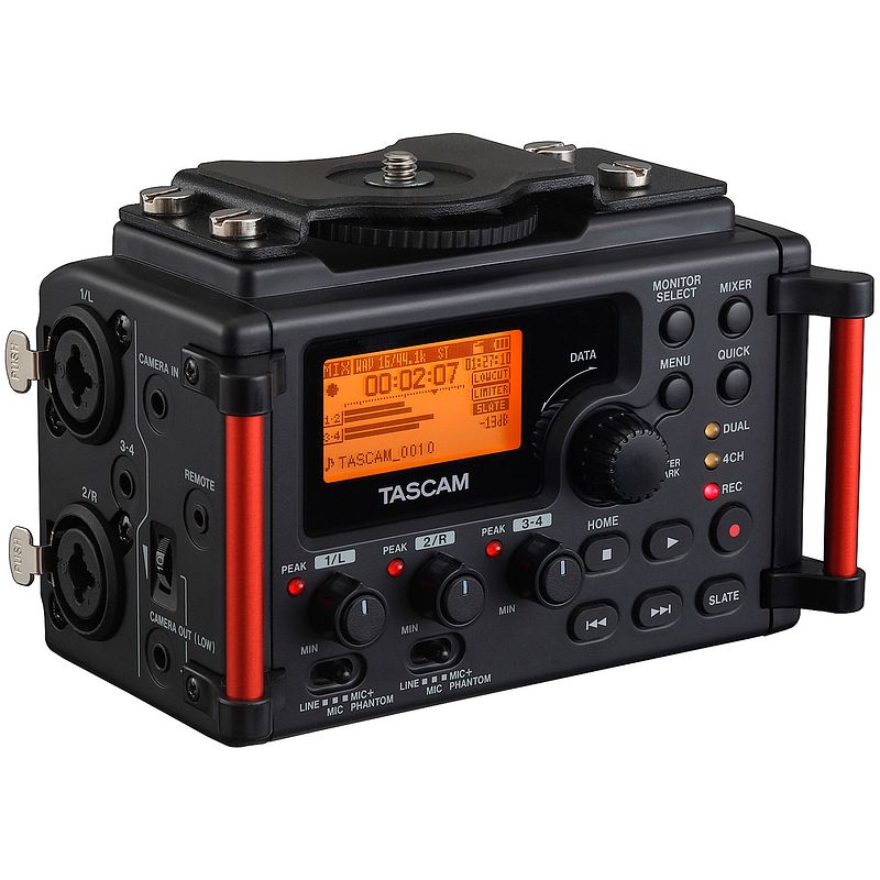 Foto van Tascam dr-60d mkii audiorecorder voor dslr/dslm