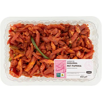 Foto van Bij 1 shoarma (voeg zelf toe)
 
 gratis pita broodjes | jumbo shoarma met paprika 850g aanbieding bij jumbo