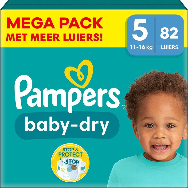 Foto van Pampers - baby dry - maat 5 - mega pack - 82 luiers