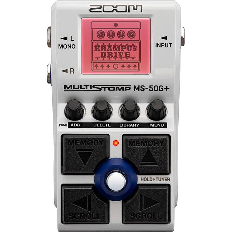 Foto van Zoom ms-50g+ multistomp digitaal multi-effectpedaal voor gitaar