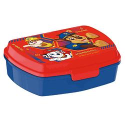 Foto van Paw patrol broodtrommel/lunchbox voor kinderen - rood - kunststof - 20 x 10 cm - lunchboxen