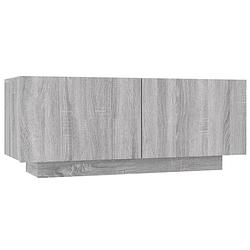 Foto van The living store tv-meubel sonoma eiken - 100x35x40 cm - praktisch en trendy