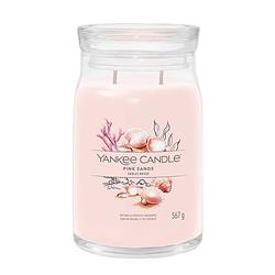 Foto van Yankee candle geurkaars large - met 2 lonten - pink sands - 16 cm / ø 9 cm