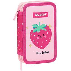 Foto van Blackfit8 gevuld etui aardbei - 19.5 x 12.5 cm - 28 st. - polyester