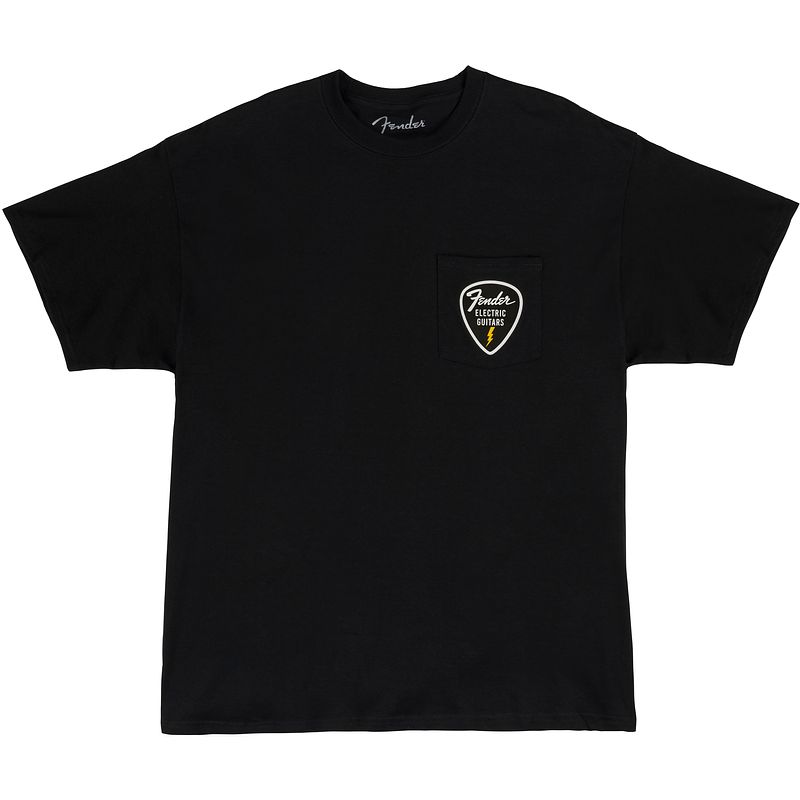 Foto van Fender pick patch pocket tee black l