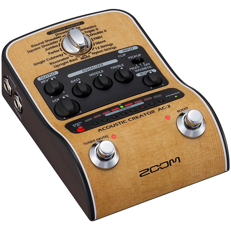 Foto van Zoom ac-2 acoustic creator di / effect voor akoestische gitaar