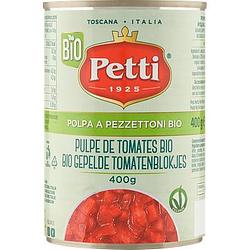 Foto van Petti biologische tomatenblokjes 400g bij jumbo