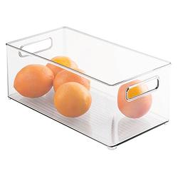 Foto van Idesign - koelkast organizer, 20.6 x 37.1 x 15.2 cm, kunststof, transparant - idesign fridge binz