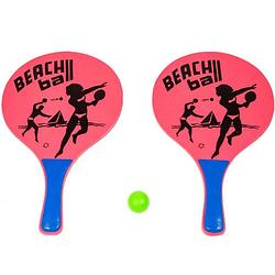 Foto van Houten beachball set roze met beachball print - beachballsets