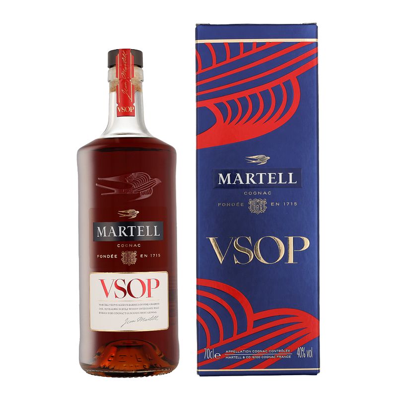 Foto van Martell vsop 70cl cognac + giftbox