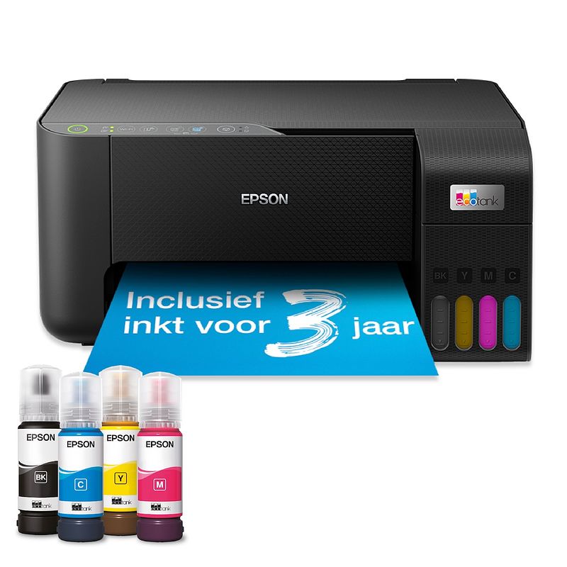 Foto van Epson ecotank et-2860 all-in-one inkjet printer zwart