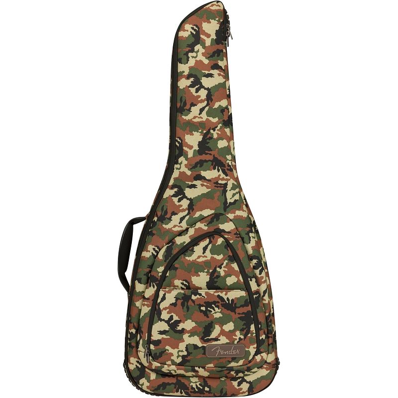 Foto van Fender fe920 electric guitar gig bag woodland camo