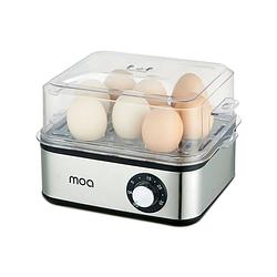 Foto van Moa elektrische eierkoker voor 8 eieren - met timer - voor een perfect ei - 500 watt en met rvs behuizing
