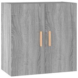 Foto van Vidaxl wandkast 60x30x60 cm bewerkt hout grijs sonoma eikenkleurig