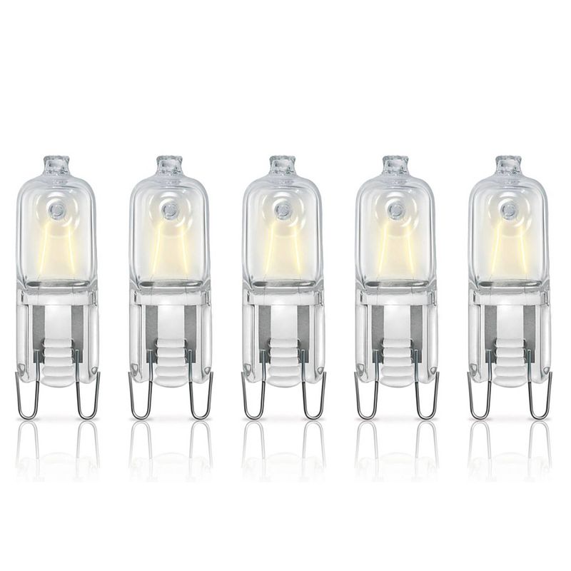 Foto van Osram halogeen steeklamp capsule g9 - 230v - 33w vervangt 40w - 5 mini capsulelampjes