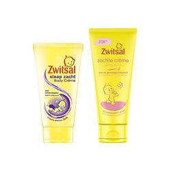 Foto van Zwitsal combinatieset: body crème + zachte creme 100 ml