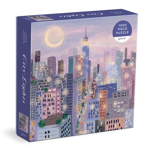 Foto van City lights 1000 pc puzzle in a square box - puzzel;puzzel (9780735371675)