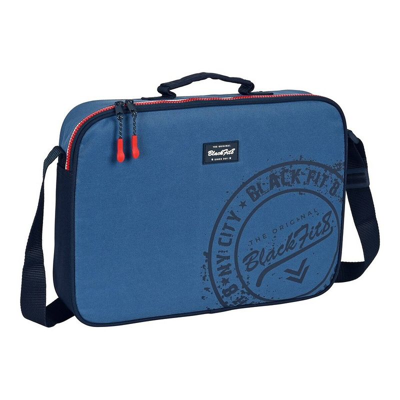 Foto van Schooltas blackfit8 stamp blauw (38 x 28 x 6 cm)