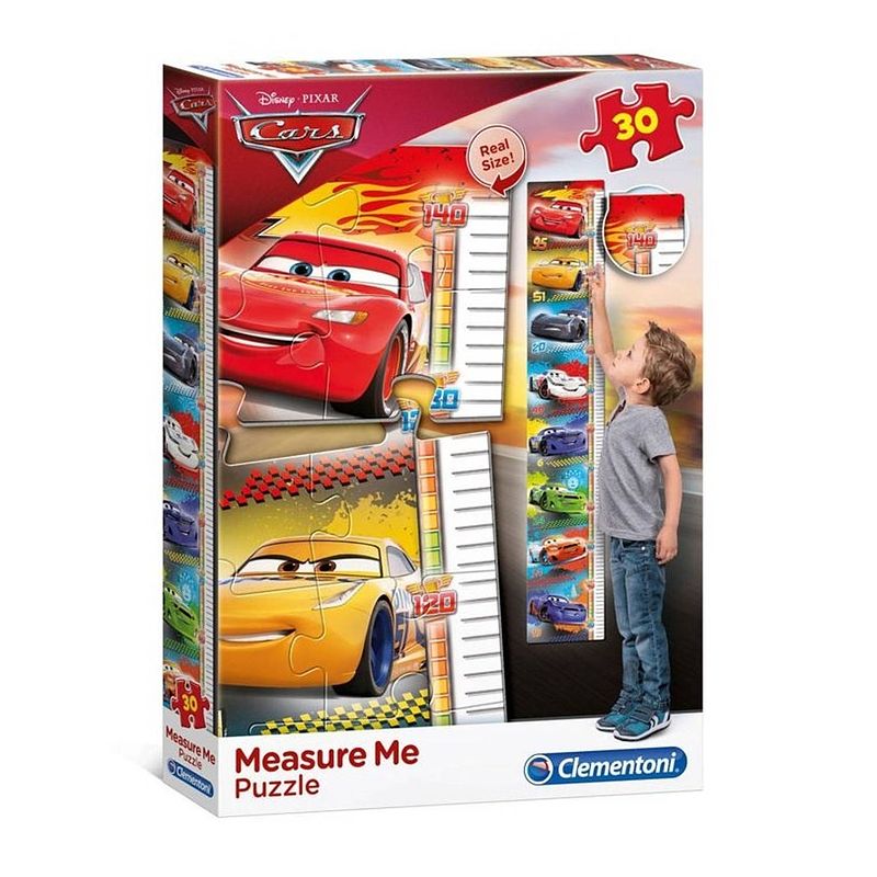 Foto van Clementoni puzzel meetlat cars 30 stukjes