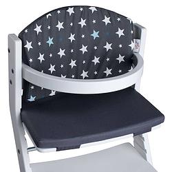 Foto van Tissi zitkussen voor kinderstoel sterren antracietkleurig