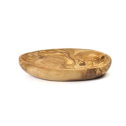 Foto van Pure olive wood ovalen schaal - olijfhout 13cm