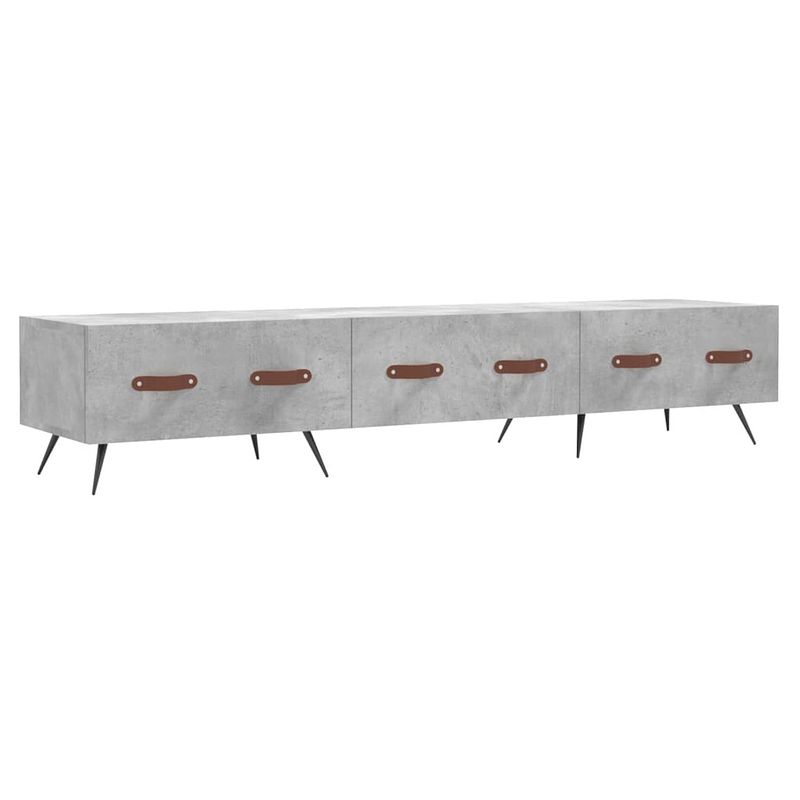 Foto van The living store televisiekast betongrijs - trendy - tv-meubel - 150 x 36 x 30 cm - stevig