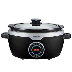 Foto van Turbotronic sc100 digitale slow cooker met timer - 3.5l - 190w - zwart