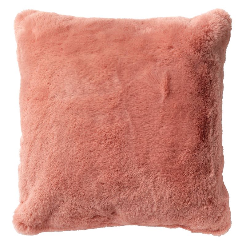 Foto van Dutch decor zaya - kussenhoes unikleur muted clay 45x45 cm - roze - roze