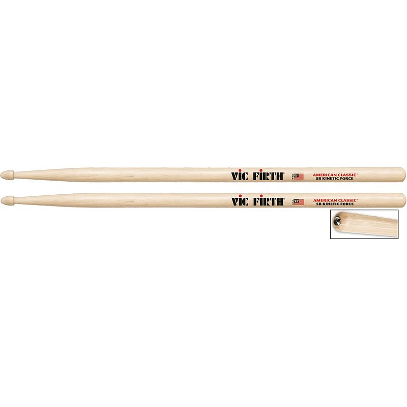 Foto van Vic firth american classic 5b kinetic force drumstokken