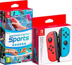 Foto van Nintendo switch sports + joy-con set rood/blauw
