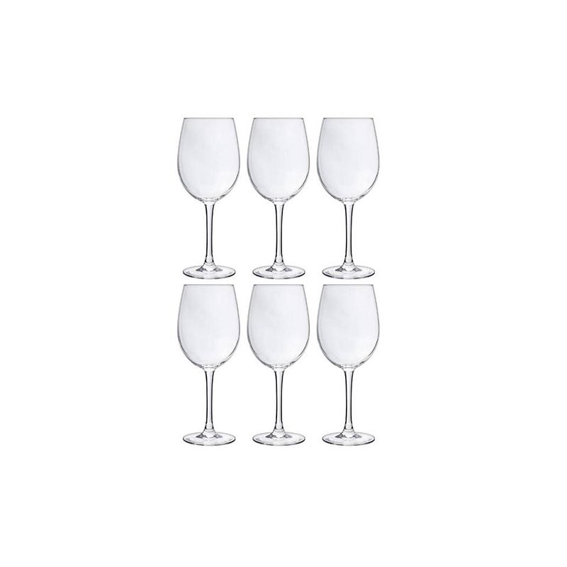 Foto van Cosy & trendy cosy moments witte wijnglas - 36 cl - set van 6