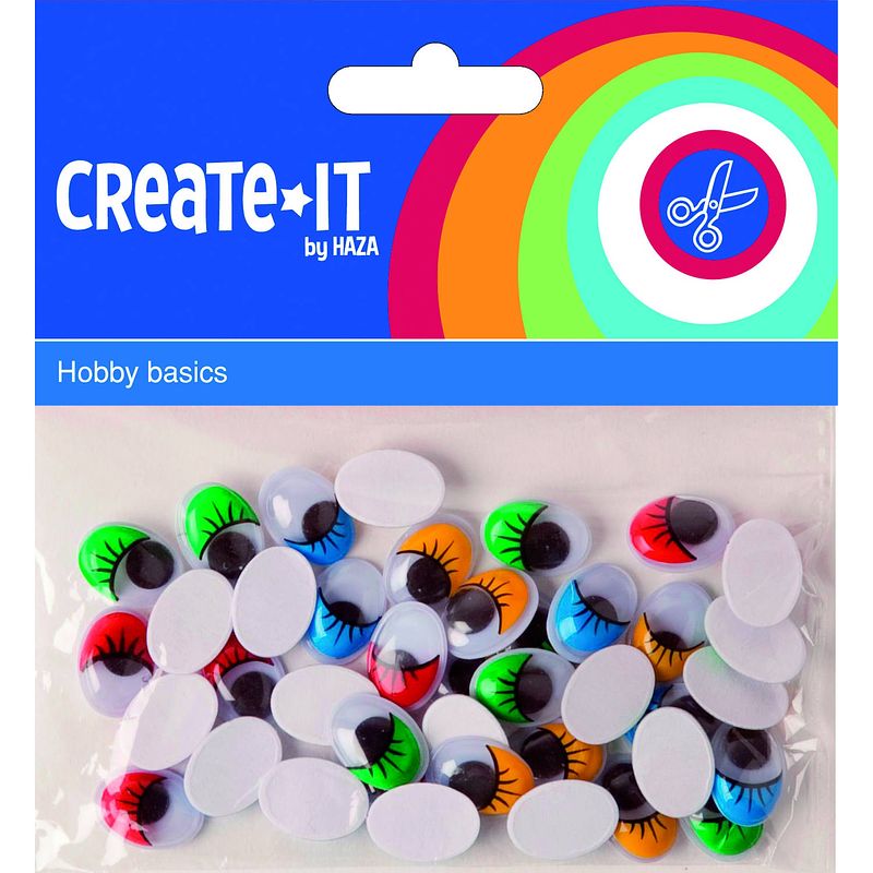 Foto van Haza original knutselset create it - ogen wimpers 40 stuks