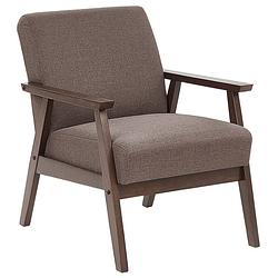 Foto van Beliani asnes - fauteuil-bruin-polyester