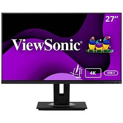 Foto van Viewsonic vg2756-4k led-monitor 68.6 cm (27 inch) energielabel f (a - g) 3840 x 2560 pixel uhd 5 ms hdmi, displayport, usb-c®, usb-a, rj45 ips led