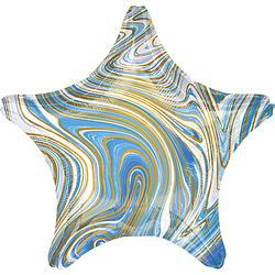 Foto van Amscan folieballon blue star 45 cm metallic