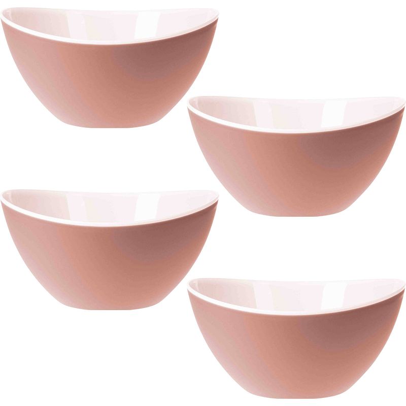 Foto van Excellent houseware onbreekbare kommen/schalen - 4x stuks - 330 ml - kommetjes