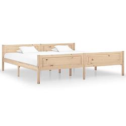 Foto van Vidaxl bedframe massief grenenhout 200x200 cm