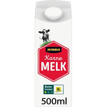 Foto van Jumbo karnemelk met 1 ster beter leven keurmerk 500ml